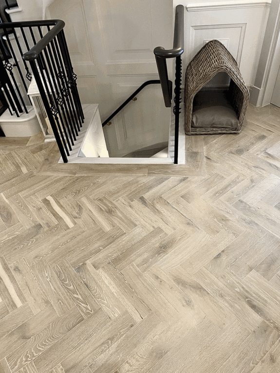 Woca Bespoke Herringbone - Woodcraft Flooring